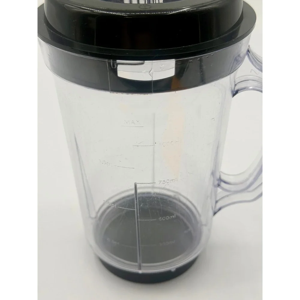 Magic Bullet 1000ml Replacement Blender Pitcher with Lid and Measurement Clear